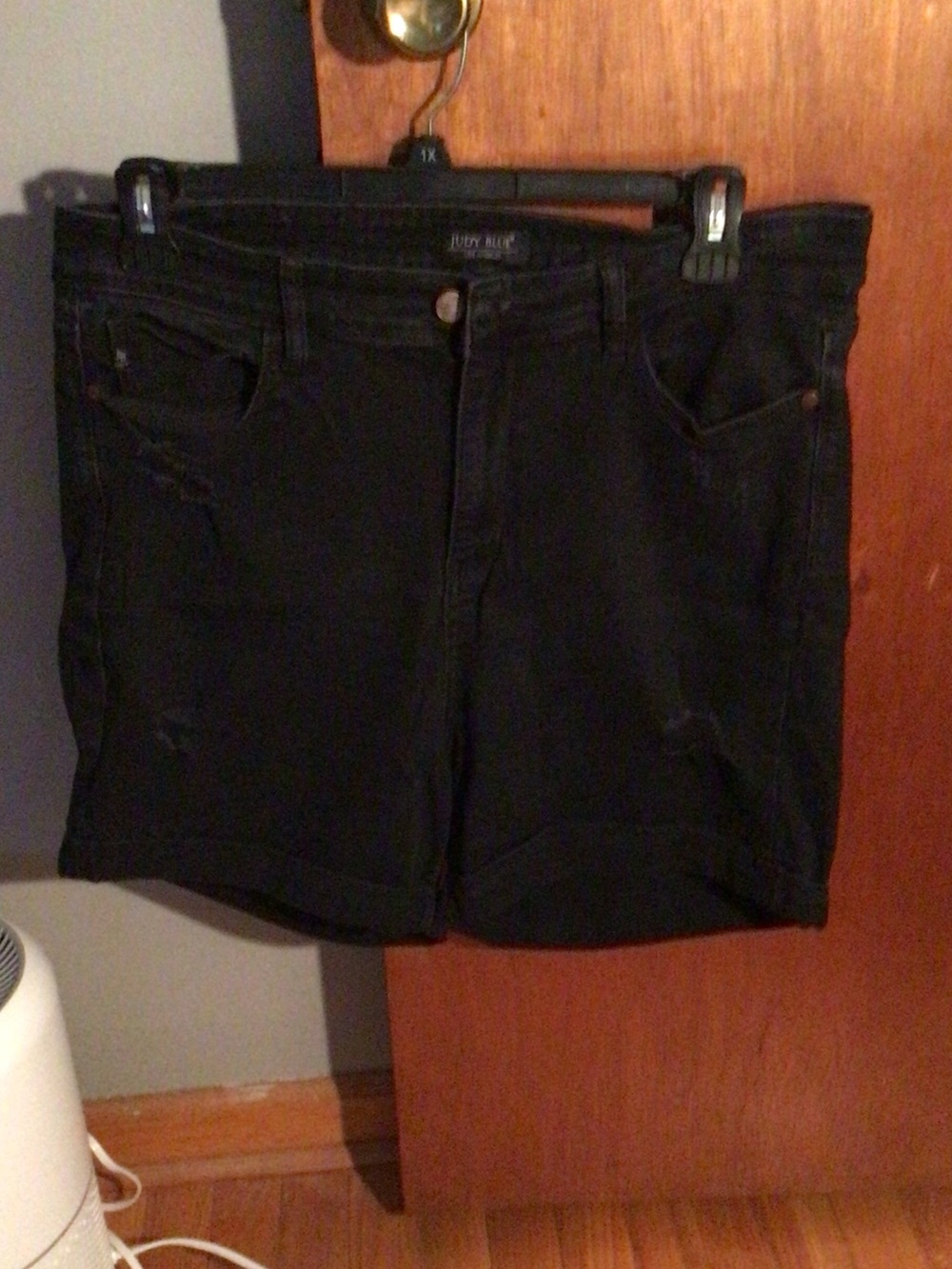 Judy Blue Black High-Rise Denim Shorts